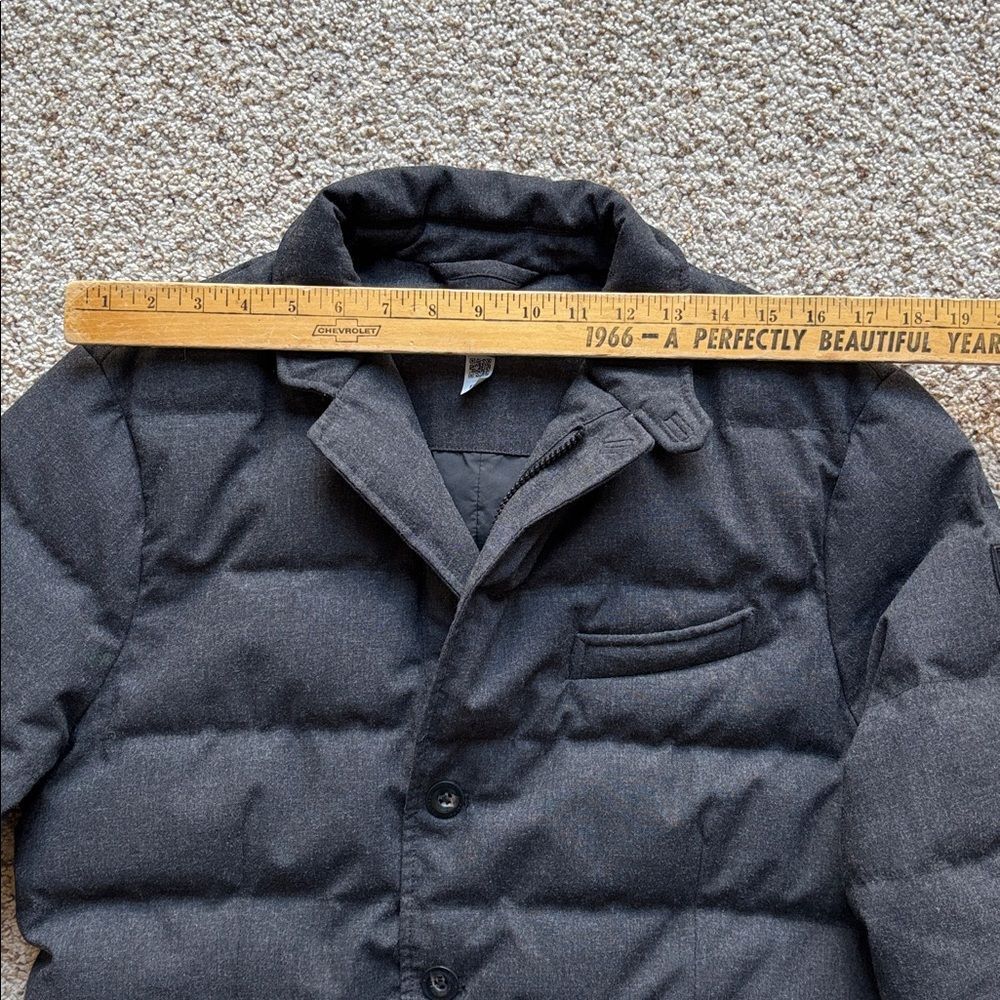 Polo Ralph Lauren Gray Wool Down Insulated Quilted Puffer Blazer Jacket M - Picture 13 of 16